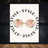 Stylish Glasses Fashion Premium Wall Art