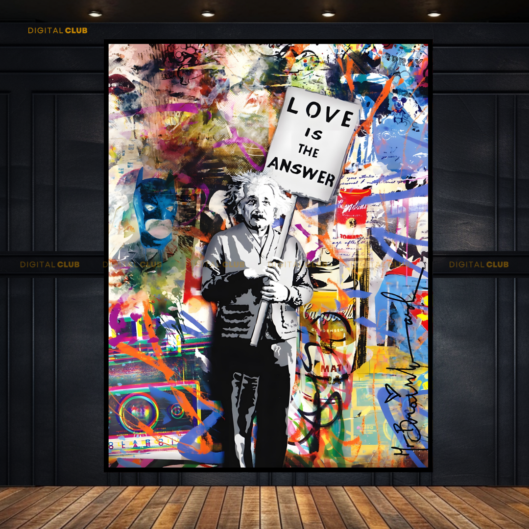 Love is the Answer Pop Art Premium Wall Art