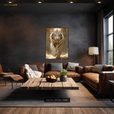 White Tiger - Animal & Wildlife Premium Wall Art