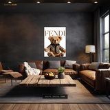 FENDI Teddy Bear Premium Wall Art