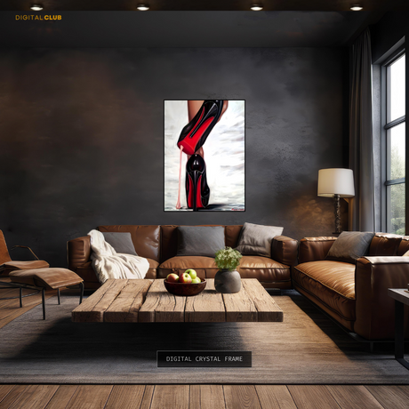 Red High Heels - Artwork - Premium Wall Art
