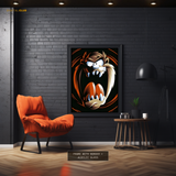 Taz Mania Looney Tunes Cartoon Premium Wall Art