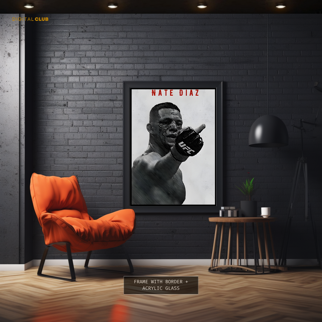 Nate Diaz UFC Fighter Premium Wall Art