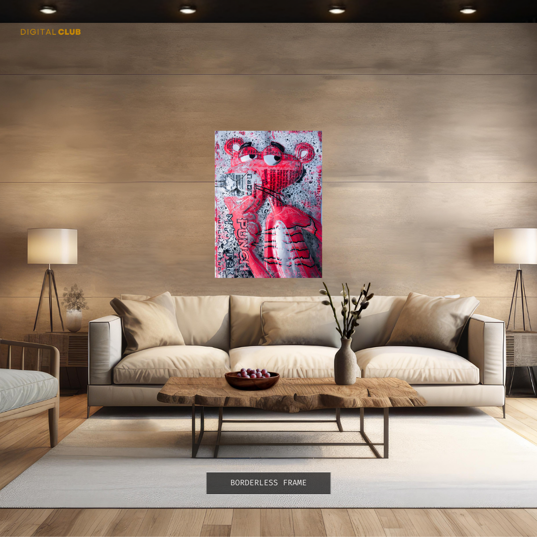 Pink Panther Pop ART Premium Wall Art