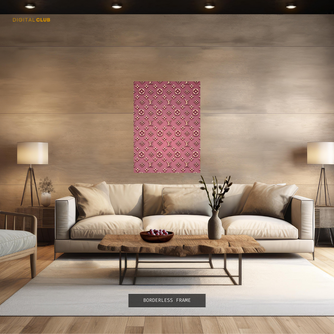 LV Seamless Pattern - Premium Wall Art