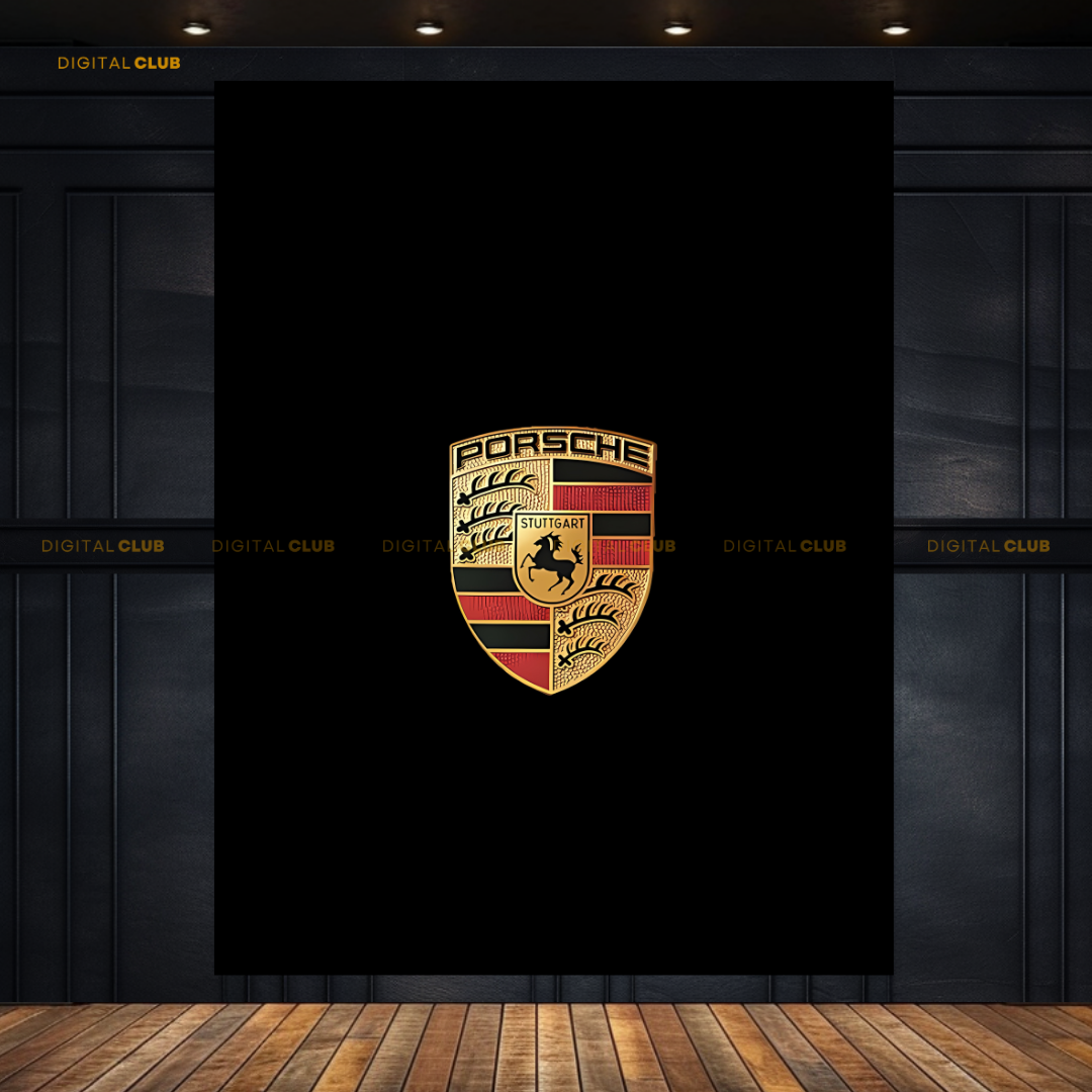 PORSCHE Logo Premium Wall Art