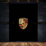 PORSCHE Logo Premium Wall Art