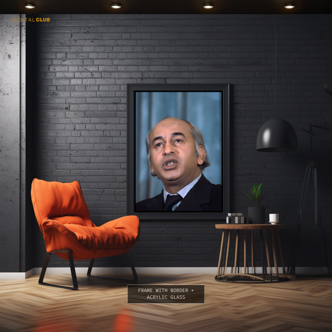 Zulfiqar Ali Bhutto PPP Pakistan Premium Wall Art