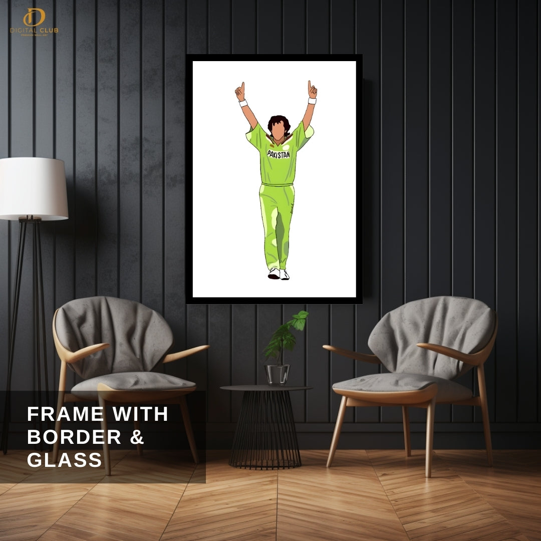 Imran Khan - Cricket - Premium Wall Art