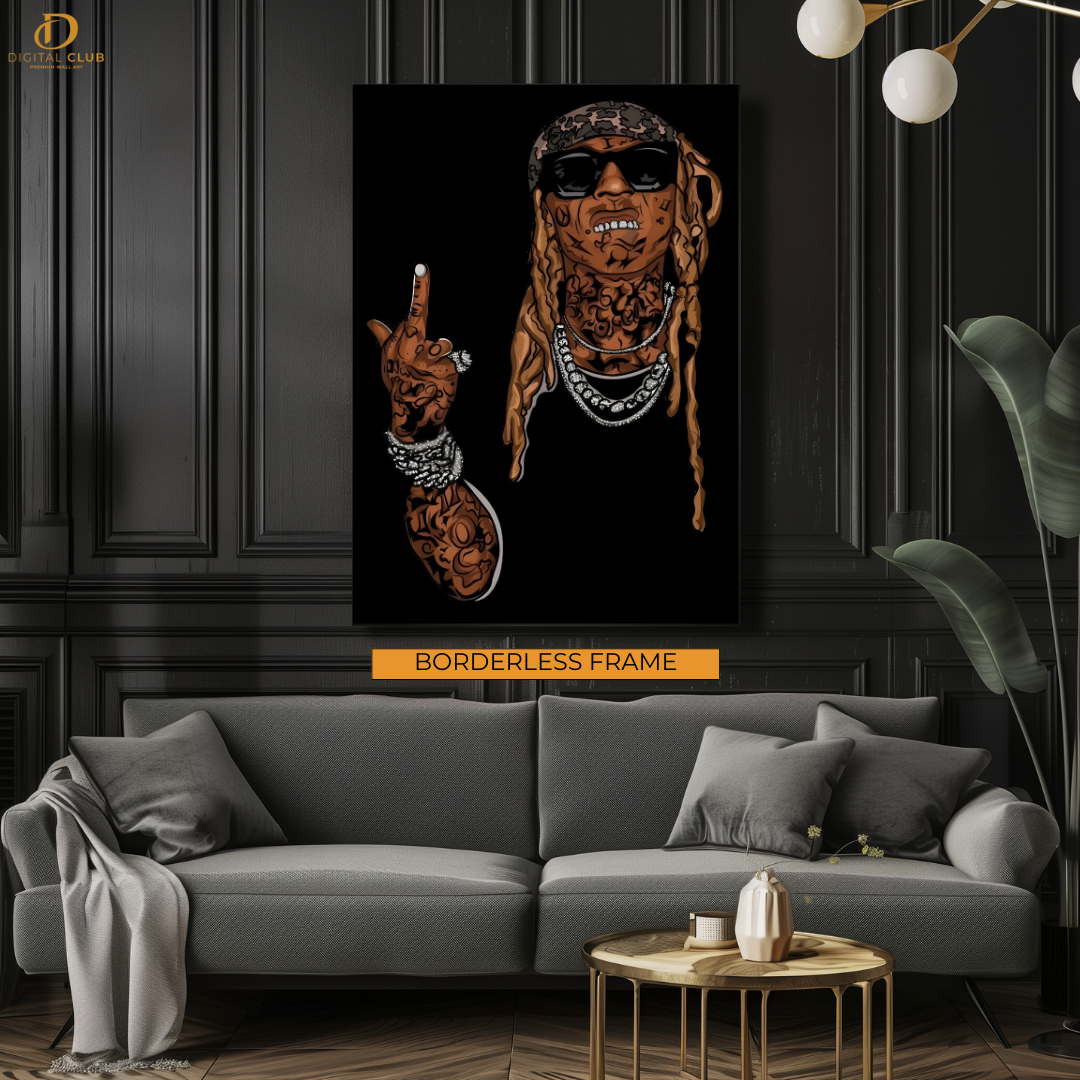 Lil Wayne - Music Artwork 2 - Premium Wall Art