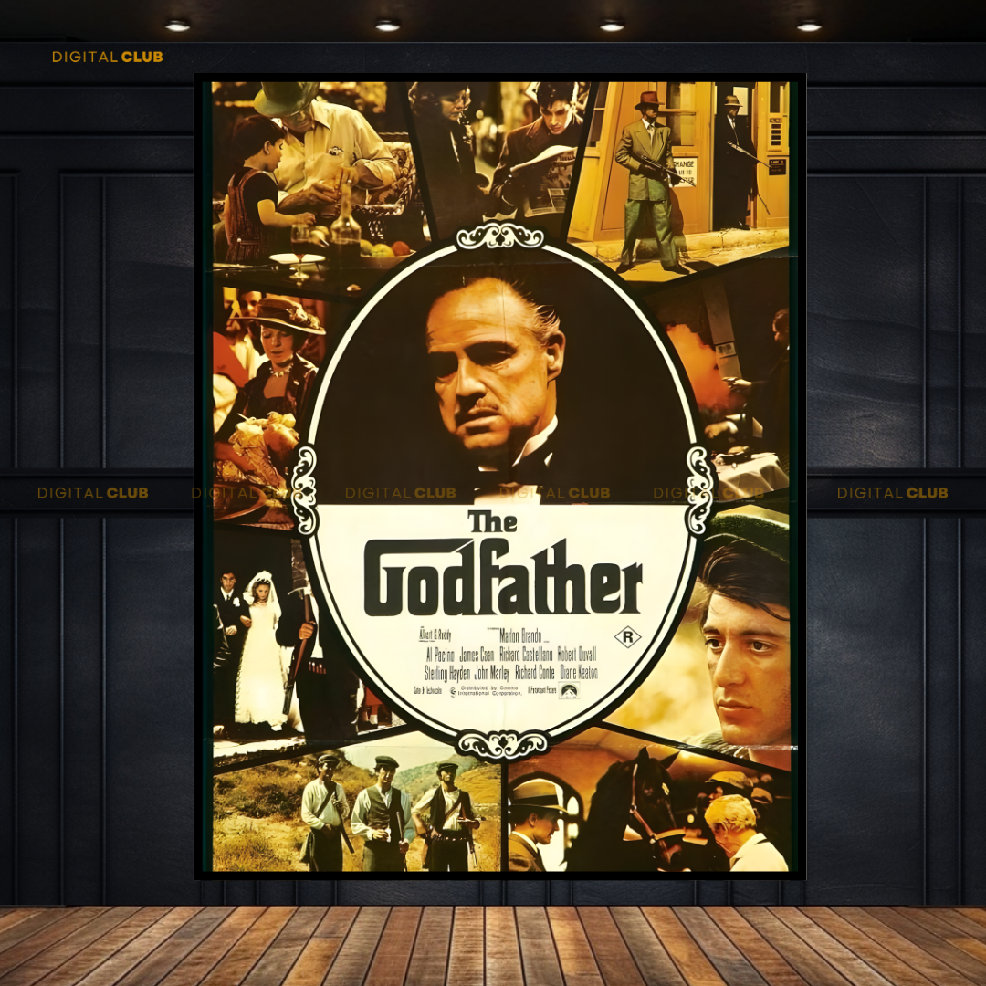 The Godfather Trilogy Artwork Movie Premium Wall Art