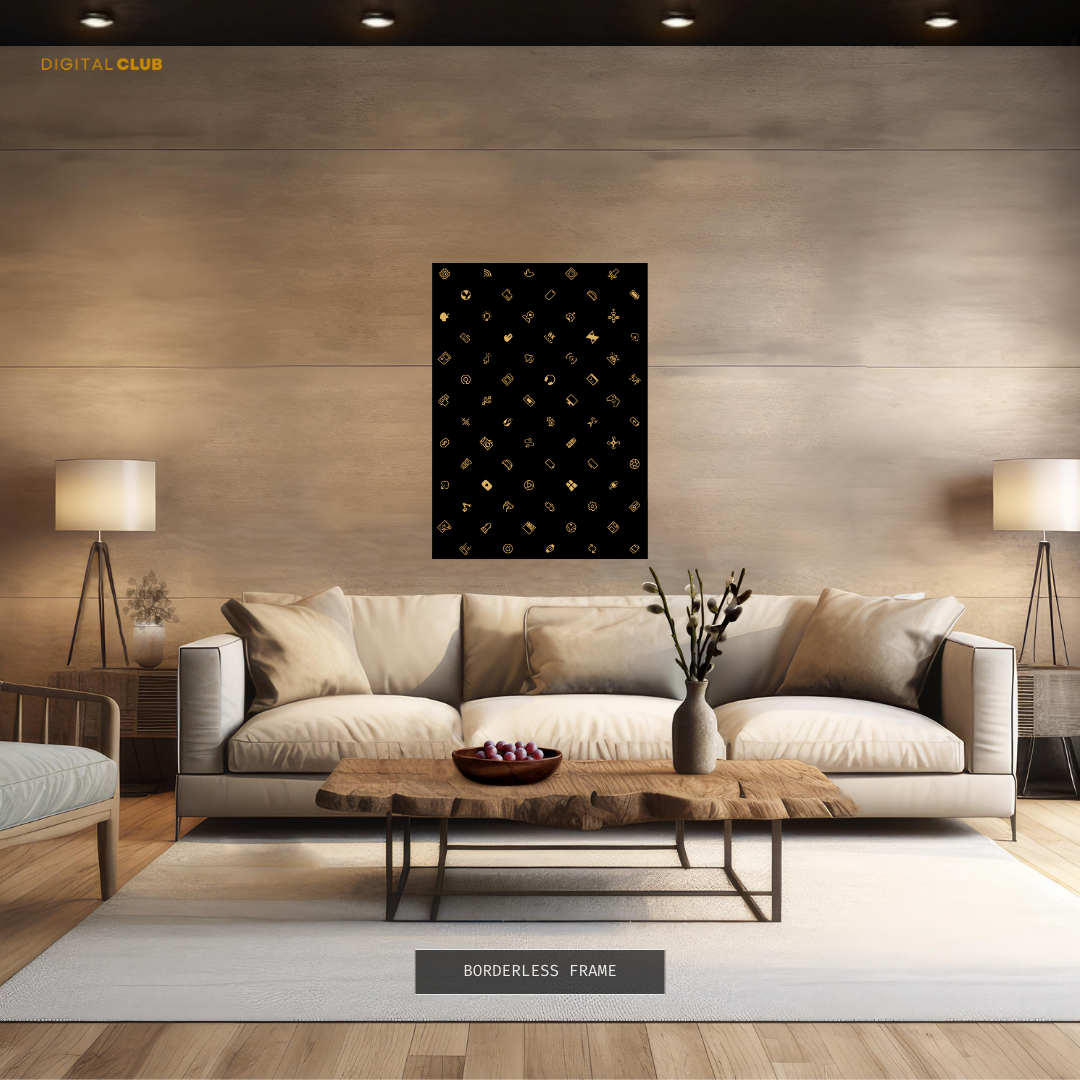 MKBHD Icons - Gold - Premium Wall Art
