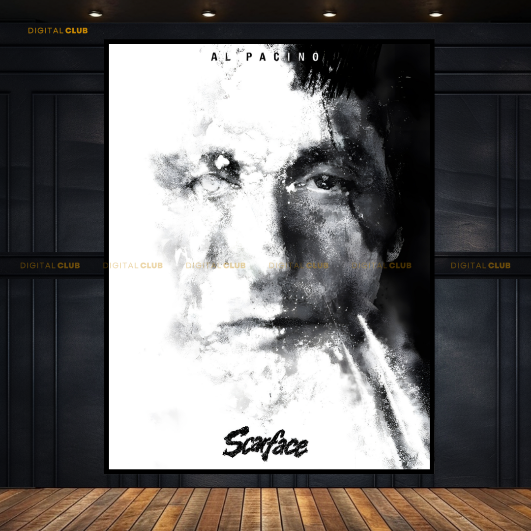 Scarface TM Cocaine Movie Premium Wall Art