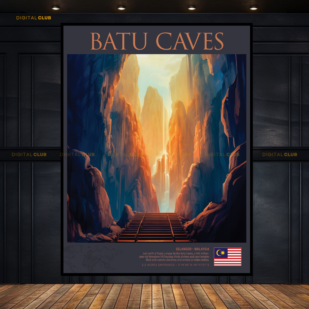 Batu Caves Malaysia Premium Wall Art
