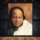 Nusrat Fateh Ali Khan Artwork - Premium Wall Art