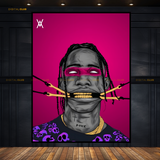 Travis Scott - Music Artist - Premium Wall Art