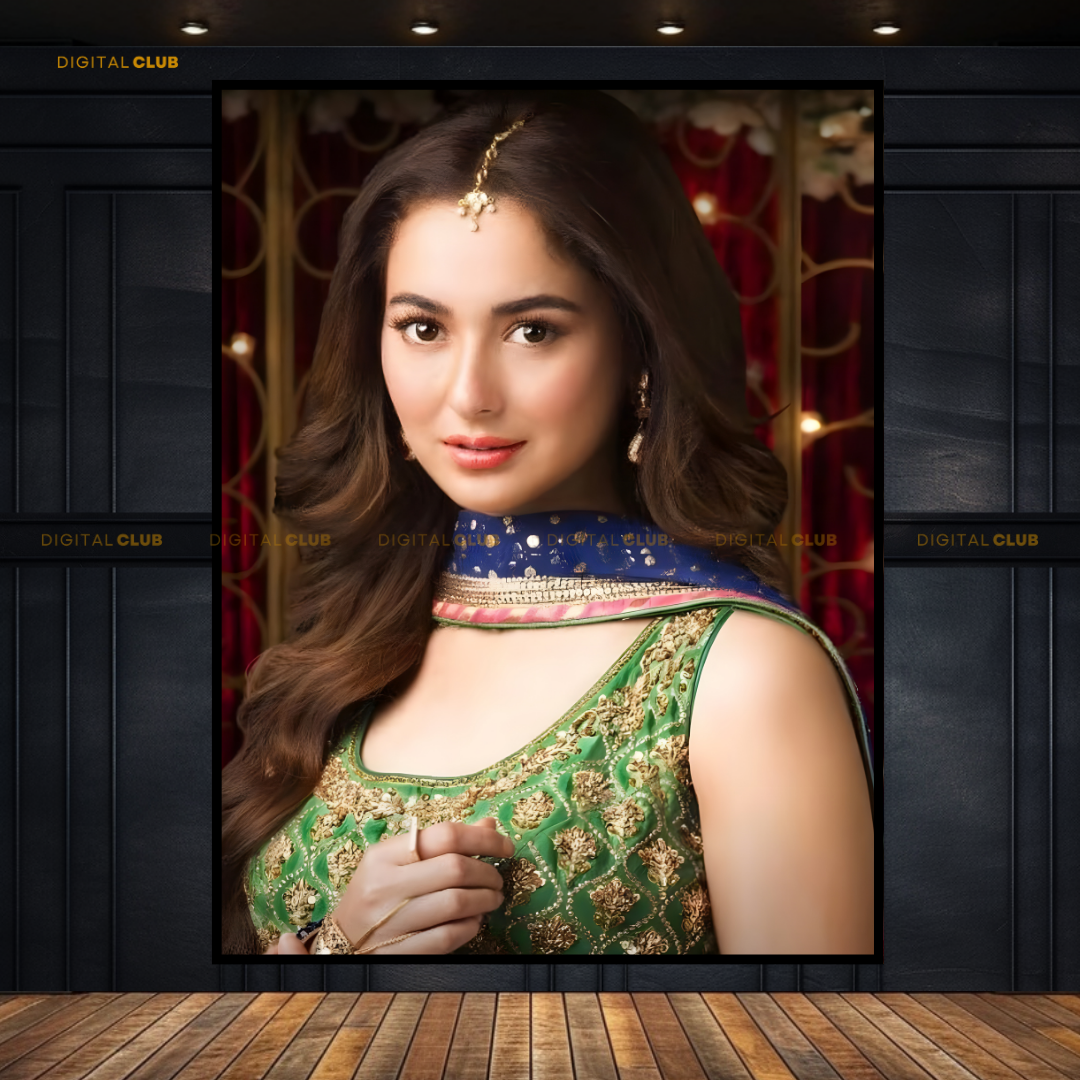 Hania Amir Pakistani Actress Premium Wall Art