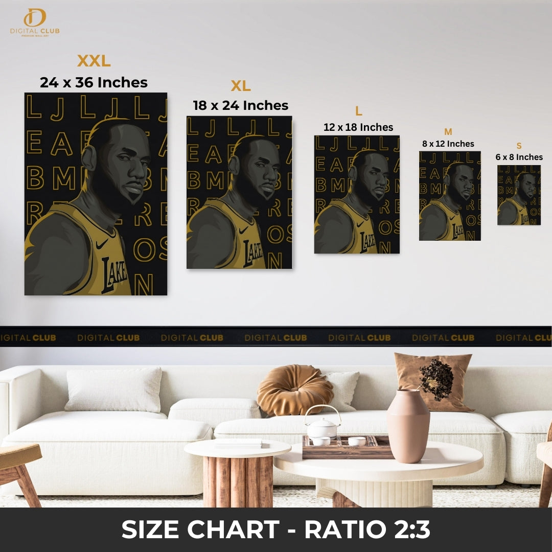 LeBron James - NBA - Premium Wall Art