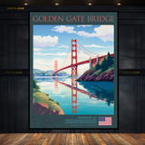 Golden Gate Bridge Usa Premium Wall Art