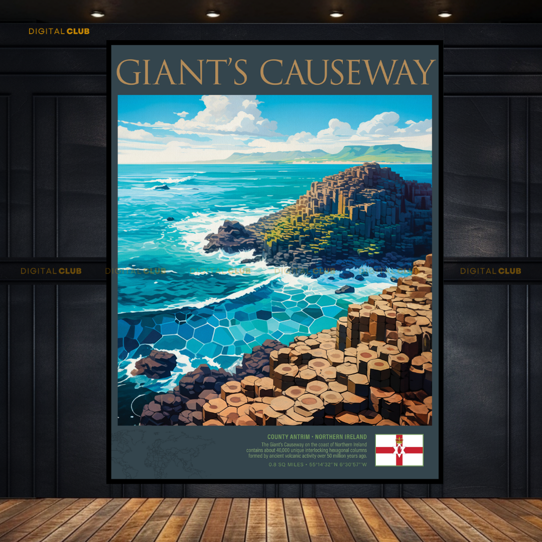 Giants Causeway N Ireland Premium Wall Art
