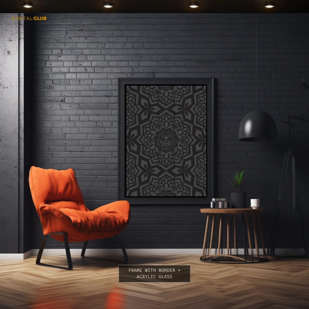 OBEY Black Artwork Premium Wall Art