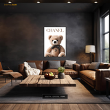 CHANEL Teddy Bear Premium Wall Art