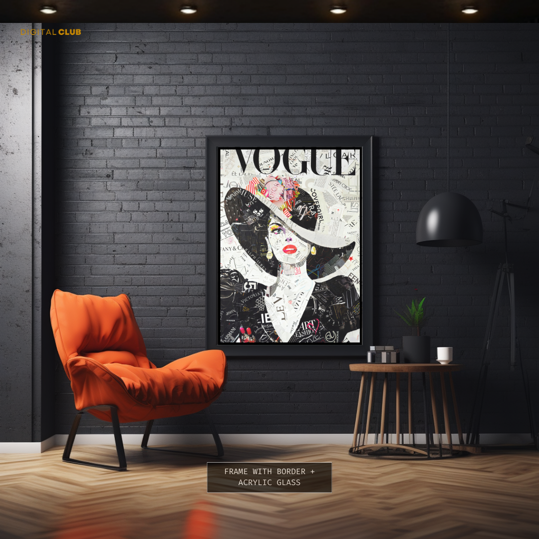 VOGUE Magazine Cover Fashion Premium Wall Art