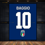 Baggio 10 - Football - Premium Wall Art