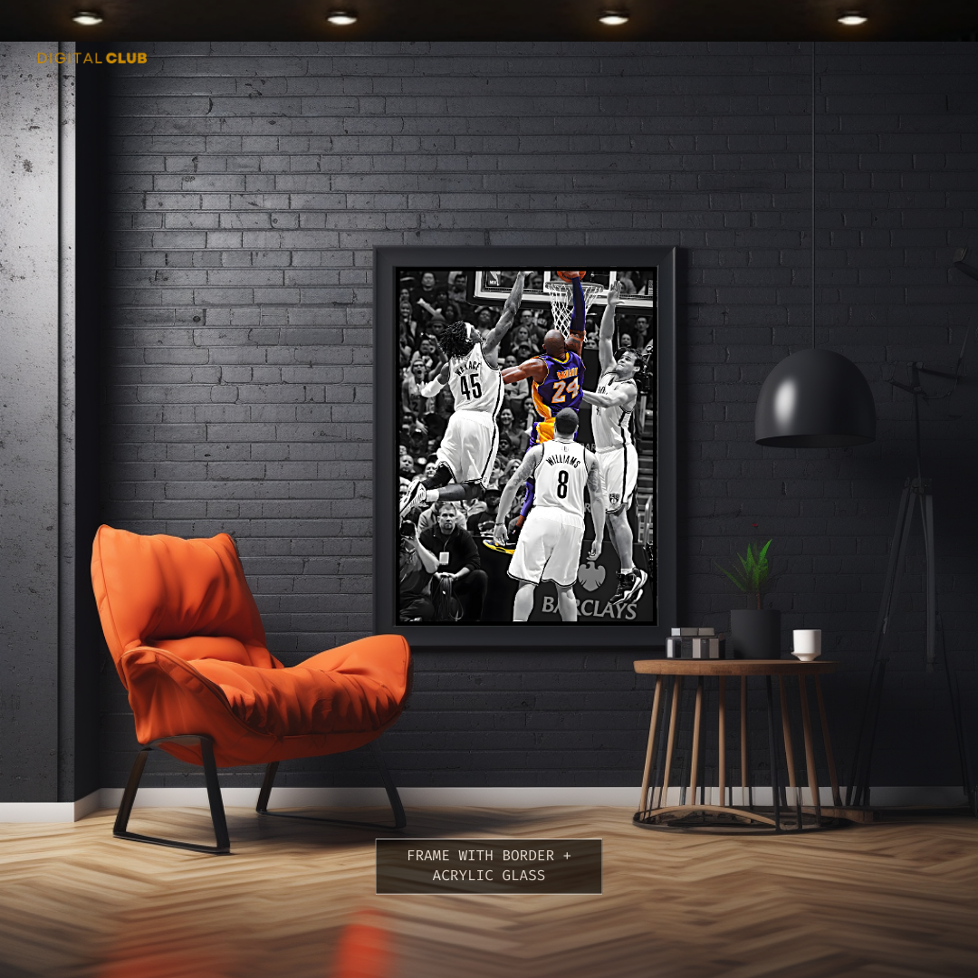 Kobe Bryant Lakers Basketball Premium Wall Art