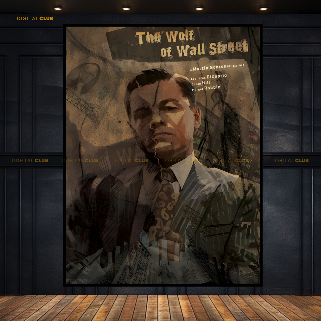 The Wolf of Wall Street Movie Artwork Premium Wall Art