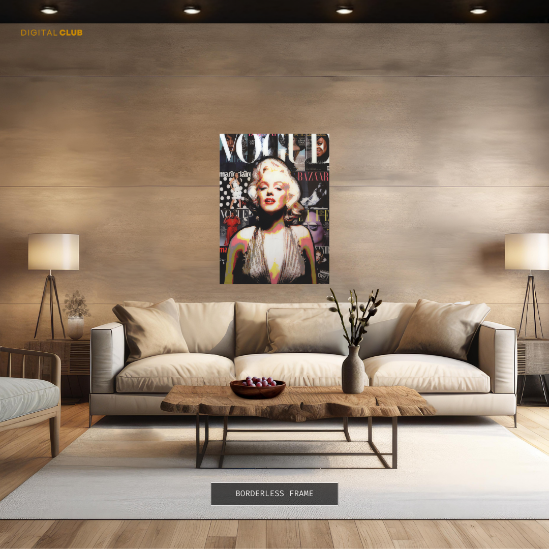 Marilyn Monroe VOGUE Magazine Fashion Premium Wall Art