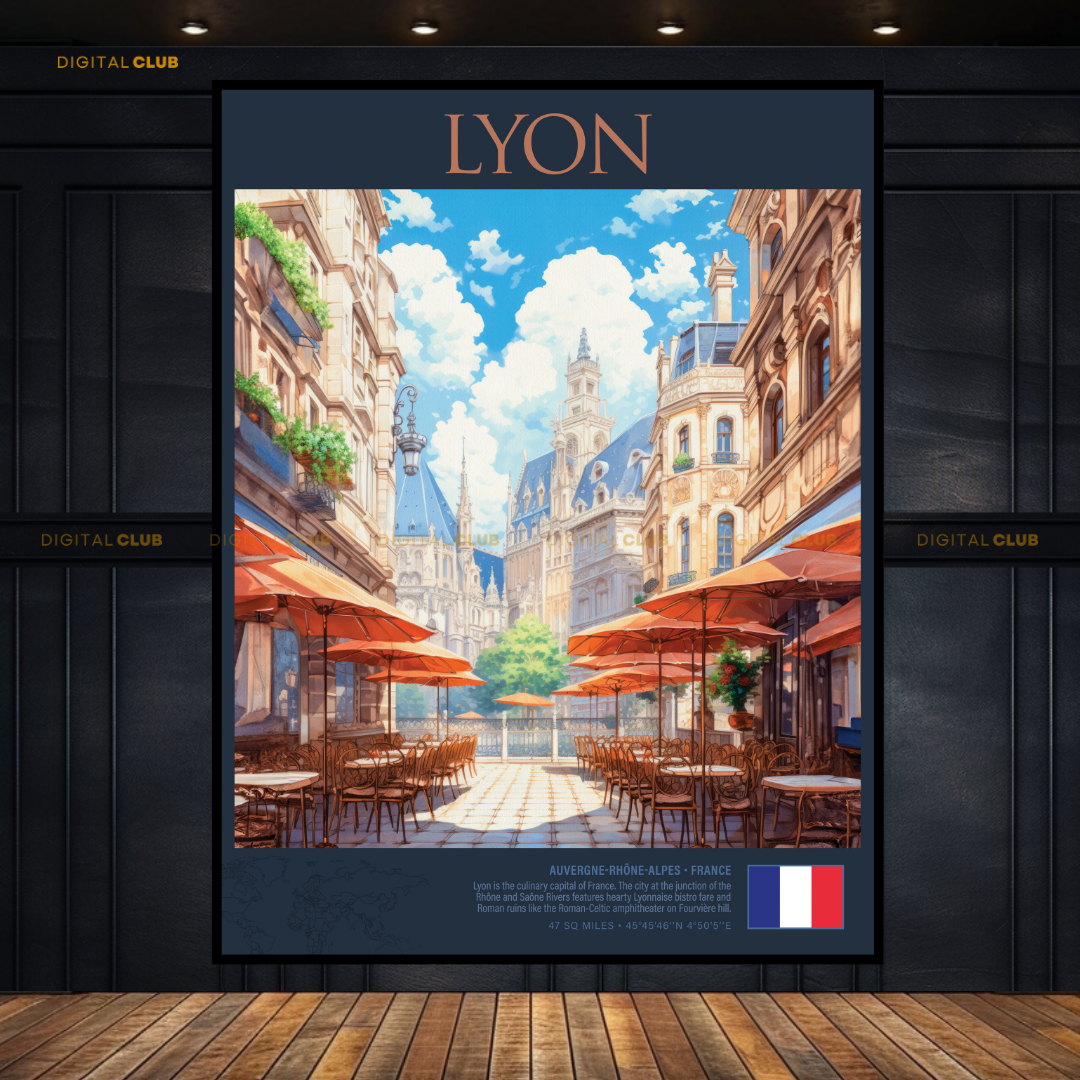 Lyon France Premium Wall Art