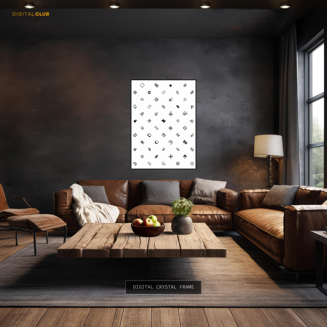 MKBHD Icons - B&W - Premium Wall Art