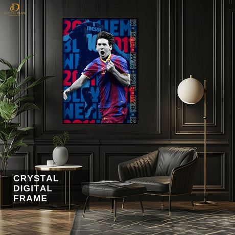 Lionel Messi 1 - Football - Premium Wall Art