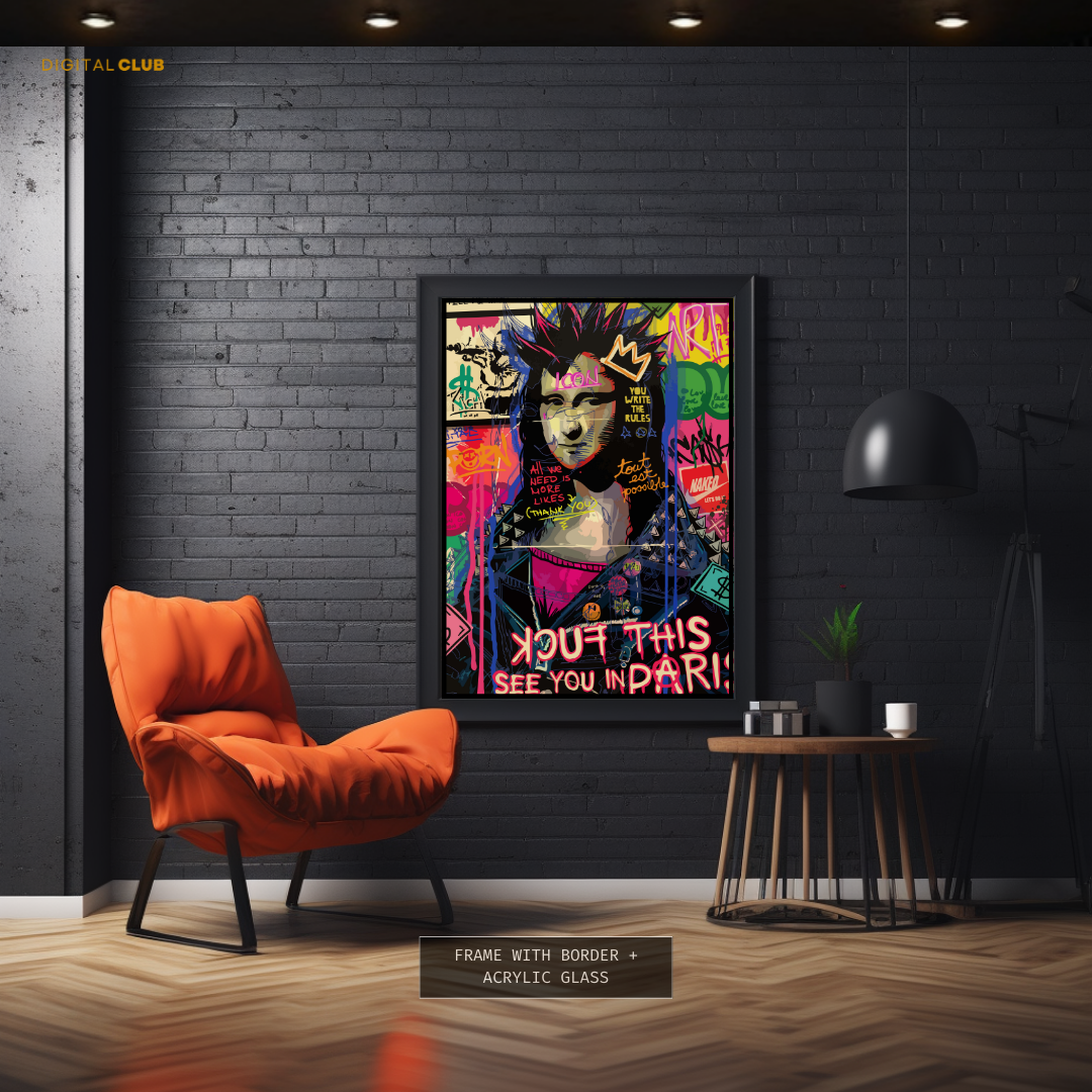 Mona Lisa 1 - Pop ART - Premium Wall Art