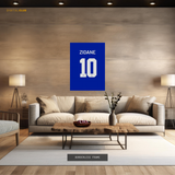 Zidane 10 - Football - Premium Wall Art