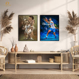Novak Djokovic Tennis - 2 Panel Wall Art