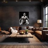 Arnold Schwarzenegger Weight Lifting Premium Wall Art