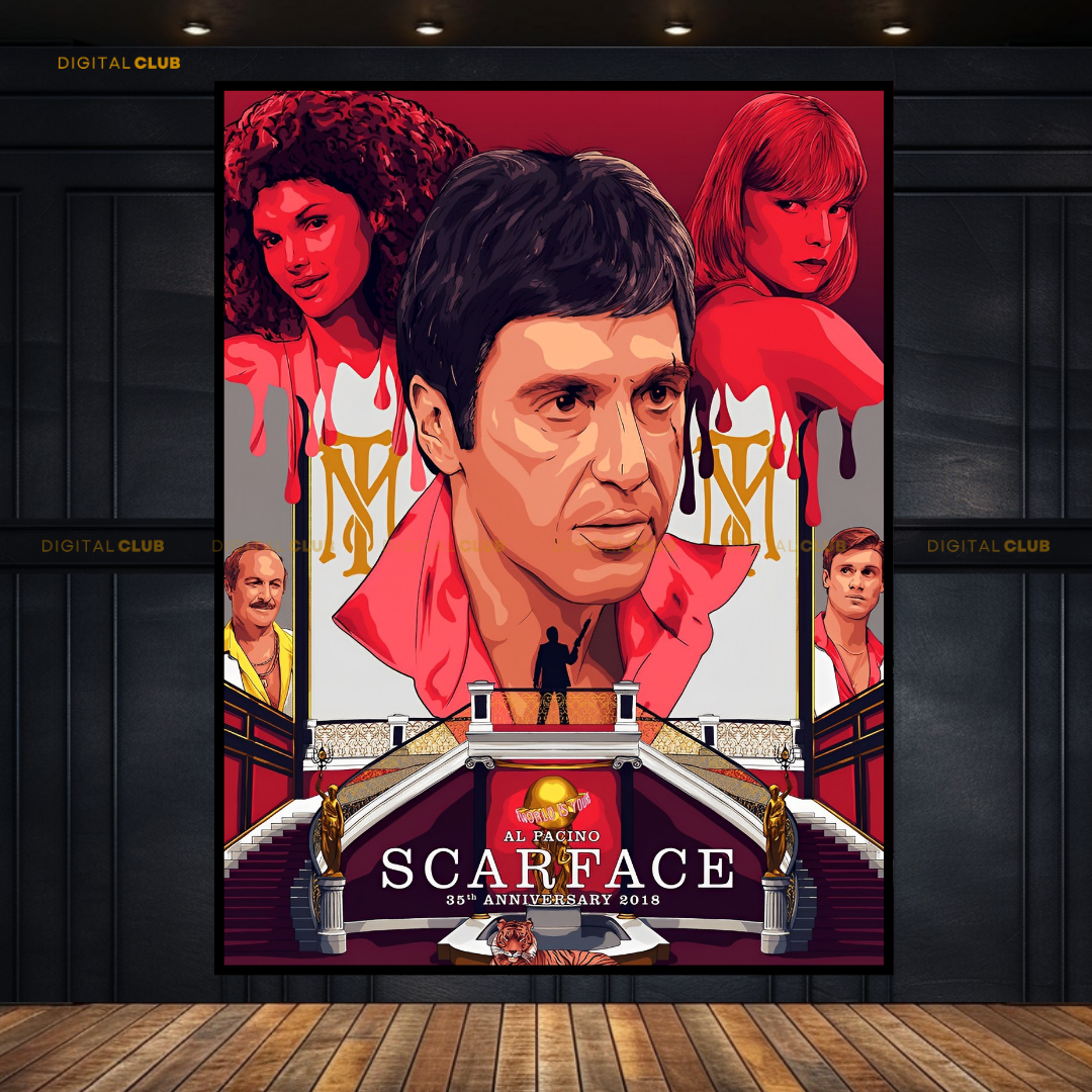 Scarface Gangster Movie Art Premium Wall Art