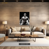 Arnold Schwarzenegger Weight Lifting Premium Wall Art