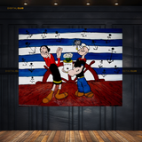 Popeye the Sailor Man & Olive Oyl Premium Wall Art