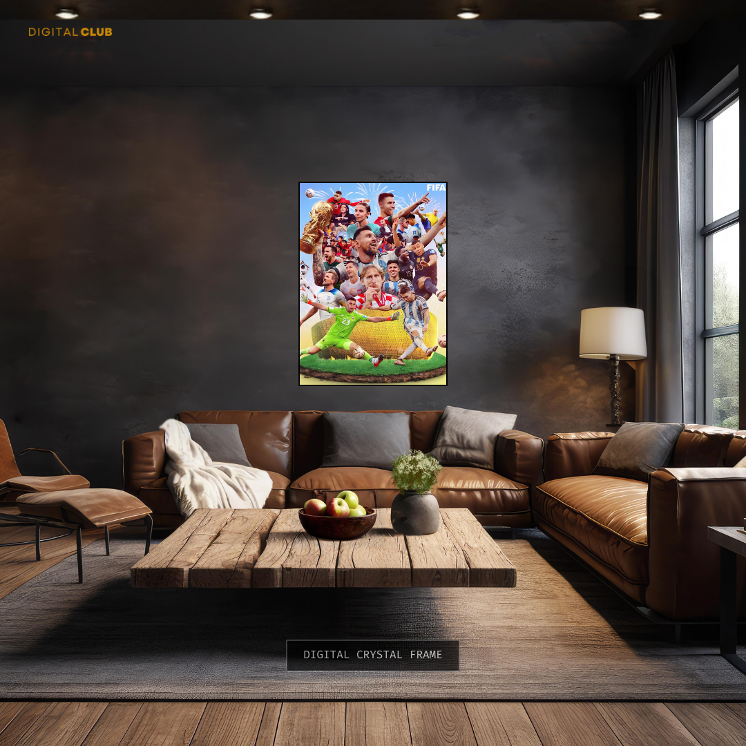 Football Stars - Artwork - Premium Wall Art