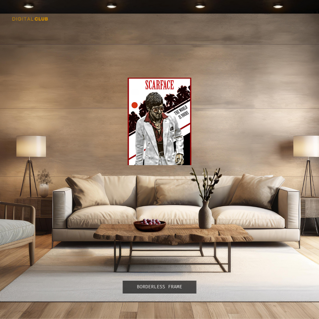 Scarface The World Is Yours Premium Wall Art