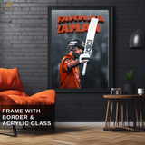 Fakhar Zaman - Cricket - Premium Wall Art