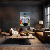 Maradona Argentinian Forward Premium Wall Art