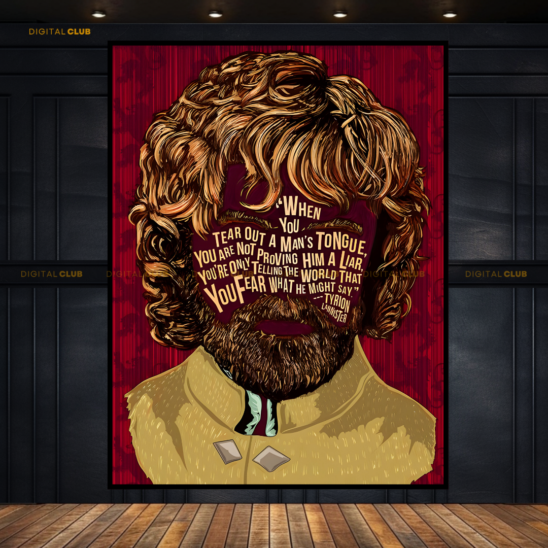Tyrion Game Of Thrones - Artwork - Premium Wall Art