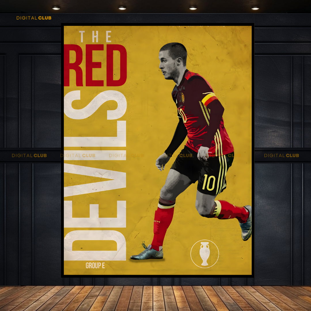 The Red Devils - Football - Premium Wall Art