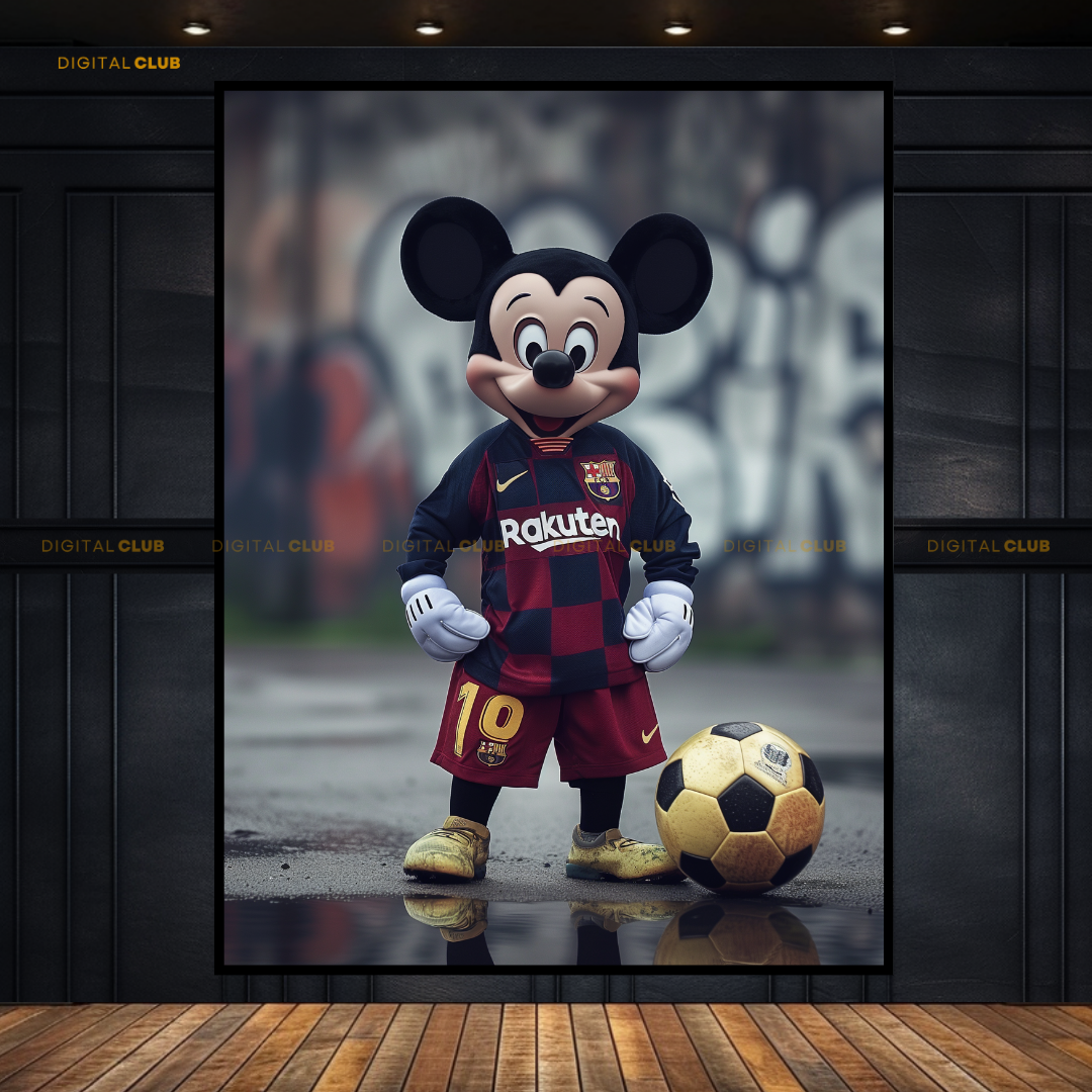 Mickey Barcelona Disney Kids Premium Wall Art