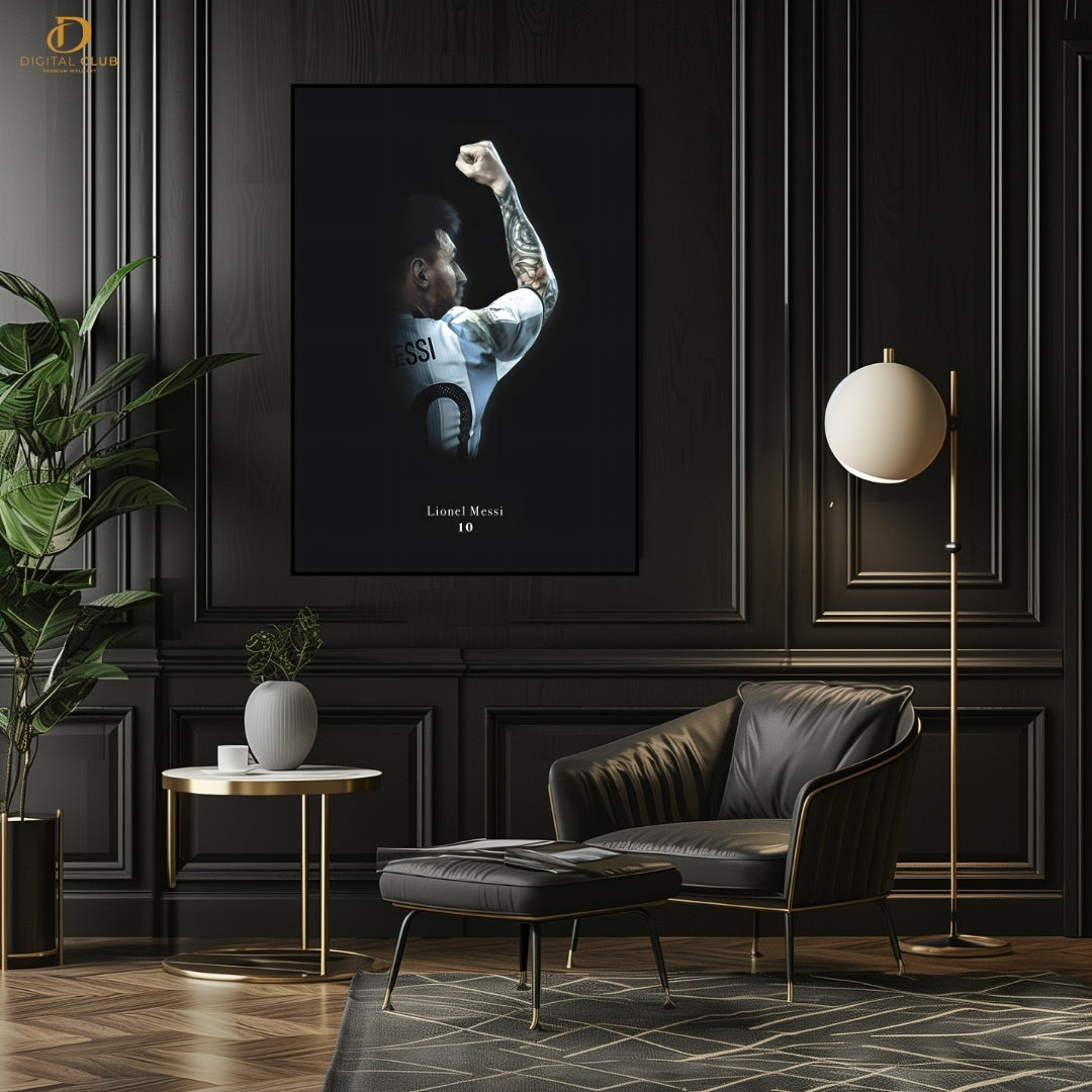 Lionel Messi 4 - Football - Premium Wall Art