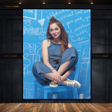 Hania Amir Pakistani Actress Premium Wall Art